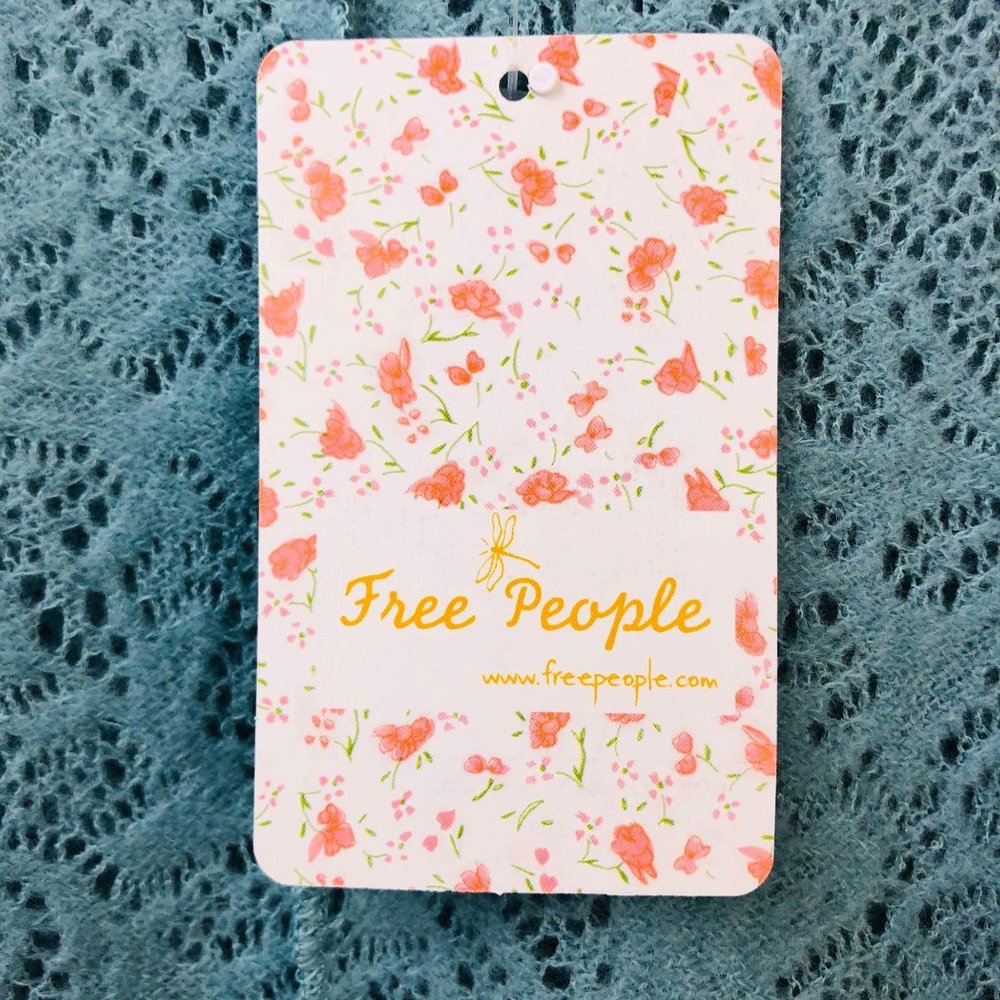 Free People Tunic Top Blue Womens XS - Picture 5 of 11